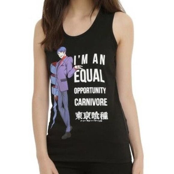 Funimation Tokyo Ghoul Anime Japanese Equal Opportunity Carnivore Tank Top XL - Picture 3 of 8